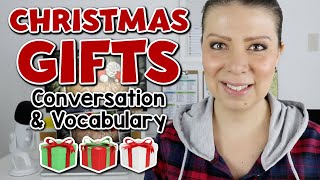 LECCIONES EN INGLÉS DE NAVIDAD REGALOS NAVIDEÑOS  CHRISTMAS CONVERSATION AND VOCABULARY [upl. by Yaner]