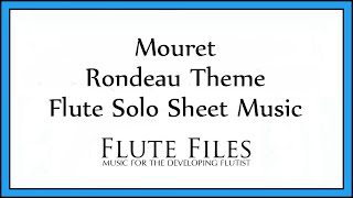 Mouret  Rondeau Theme  Flute Solo [upl. by Harlen]