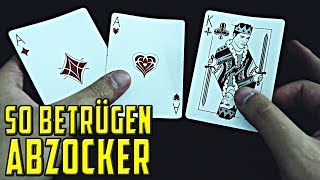 So betrügen ABZOCKER mit Karten  Hütchenspieler Trick 3 Card Monte Tutorial [upl. by Avert]