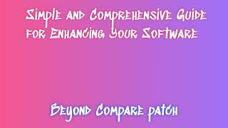 Beyond Compare Download and Installation Instructions [upl. by Ihsakat]