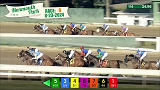 MONMOUTH PARK 8232024 RACE 8 [upl. by Ezequiel239]