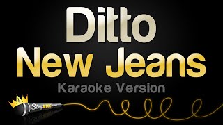 New Jeans  Ditto Karaoke Version [upl. by Arianna980]