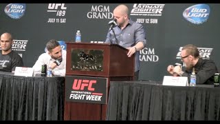 UFC 189 Press Conference FULL PreFight [upl. by Akfir]