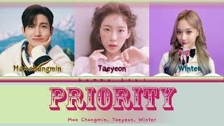 SMTOWN Max Changmin Taeyeon Winter  Priority SMCU PALACE 2022 Color Coded Lyrics [upl. by Nahpets]