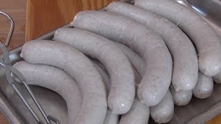 German Bratwurst Homemade Street Food Video Recipe littleGasthaus the German Sausage Maker [upl. by Linder]