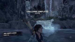 Rise of the Tomb Raider  Geothermal Valley  quotHigh Divingquot Challenge [upl. by Garnett]