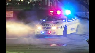 Targa West 2021 Ellenbrook Drifting event Cop Car Drifting [upl. by Lletnahs37]