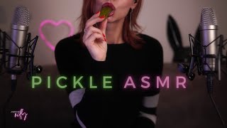 ASMR Mukbang  Crunchy Pickle Eating Sounds  Food ASMR No Talking [upl. by Wolfort]