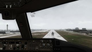 PMDG 777 Extreme graphics landing Miami HD [upl. by Hannaoj]