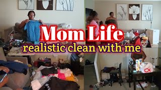 SINGLE MOM OF 6 CLEAN WITH ME  REALISTIC CLEANING MOTIVATION  SPEED CLEAN cleanwithme vlog [upl. by Cole]