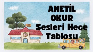 1Sınıf Hece Tablosu  Anetilokur [upl. by Janean]