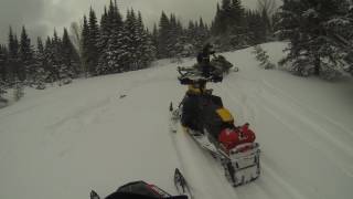 Ski Doo Freeride  Throttle Sticks guy bails [upl. by Annet549]