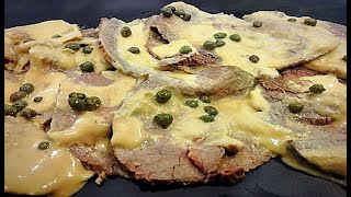 VITELLO TONNATO  REDONDO CON SALSA DE ATUN [upl. by Hewitt304]