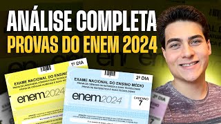 ANÁLISE COMPLETA DO ENEM 2024  1º E 2º DIAS DE PROVA TRI Dificuldade e Nota de corte [upl. by Wilt]