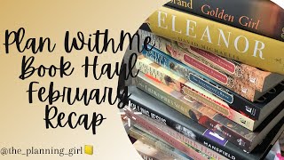 Plan With Me  Book Haul and February Recap [upl. by Skerl768]