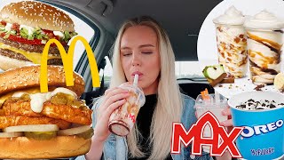 MAX amp MC DONALDS NYHETER Hamburgare amp lyxshakes [upl. by Raama]