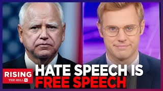 Tim Walz ATTACKS Free Speech Says Misinfo Is Illegal Robby Soave [upl. by Kcirdez633]