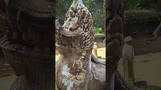 Holy place in Angkor Thom Buddha from 12th century history ancienttemple travel angkorwat [upl. by Leibarg]