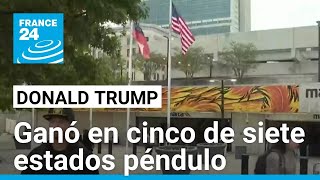 A falta de confirmar Nevada y Arizona Trump ganó en cinco de los siete estados péndulo [upl. by Omoj888]