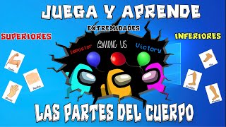 JUEGO PARA APRENDER LAS PARTES DEL CUERPO HUMANO EXTREMIDADES SUPERIORES E INFERIORES [upl. by Eidua]