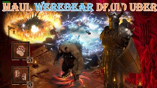 Diablo II Resurrected  Maul Werebear Druid Build Uber Tristram [upl. by Morly645]