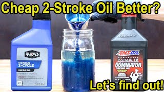 Cheap 2Stroke Oil Better Lets find out Amsoil vs SuperTech 2Cycle Oil [upl. by Onin668]