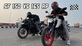 Tvs Apache RTR 165 RP Vs Suzuki Gixxer SF 150 Drag Race  Japan Vs India 🇮🇳 Who Win [upl. by Engis453]