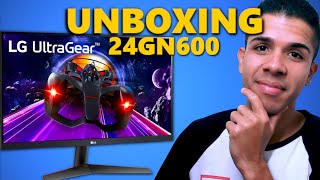 Monitor GAMER LG UltraGear 144Hz FULL HD 24GN600 Unboxing  TecElmo [upl. by Launam525]