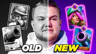 OLD VS NEW 26 HOG CYCLE DECK IN CLASH ROYALE [upl. by Mellins]