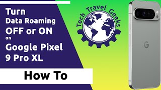 How to turn data roaming OFF or ON on the Google Pixel 9 Pro XL howto googlepixel pixel9proxl [upl. by Yerocaj]