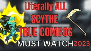 ALL SCYTHE True Combos in 1 Minute brawlhalla scythe [upl. by Myke]