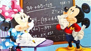 Minnie and Micky Mouse Learn to Count  Puzzle for Toddlers [upl. by Lleneg]