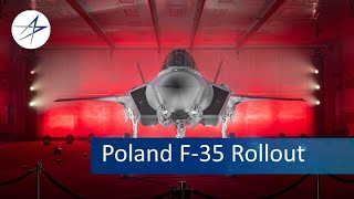 Poland F35 Rollout Ceremony [upl. by Nybbor645]