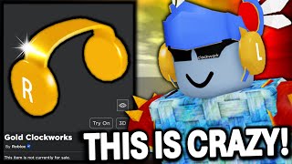 THE NEW GOLDEN CLOCKWORK HEADPHONES HOW DO WE GET THEM ROBLOX [upl. by Hemminger47]