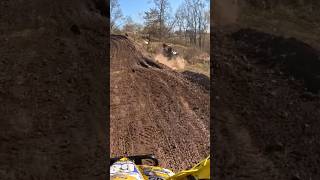 Holly Kramer crashes right in front of me😳 motocross rushriding gopro atvmotocross atvmx quad [upl. by Ahsekim]