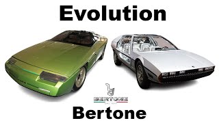 Evolution of Bertone concept cars  Models by year [upl. by Merill202]