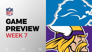 Detroit Lions vs Minnesota Vikings  2024 Week 7 Game Preview [upl. by Specht]