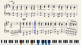 Grand Dieu Sauve le Roy Partition Complete scoresheet music [upl. by Ynogoham]