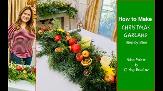 How to Make Christmas Garland 🌿🎄Homemade DIY Holiday Garland Ideas 🌿 Shirley Bovshow [upl. by Lorne]