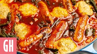 Sausage Casserole  Good Housekeeping UK [upl. by Dazraf]