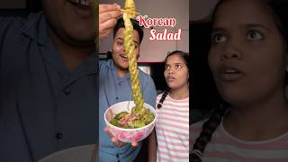 My Sister Vs Me  Who will make the best Korean Cucumber Salad shorts [upl. by Terrene]