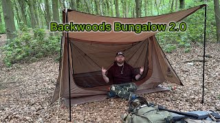 OneTigris Backwoods Bungalow 20 First Setup onetigris backwoodslife bushcraftshelter [upl. by Bergerac435]