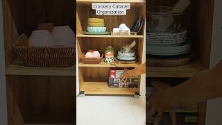 Crockery Unit Organisation  Crockery Cabinet Organization  Kitchen Organization shortsfeed [upl. by Royden]