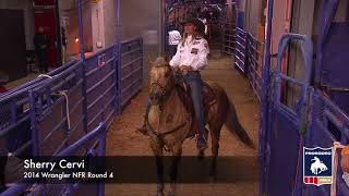 2014 Wrangler NFR Round 4 Sherry Cervi Barrel Racing [upl. by Bessie164]