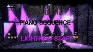 Black Ops 2 quotOriginsquot Zombies  Lightning Staff Piano Sequence [upl. by Imuyam]