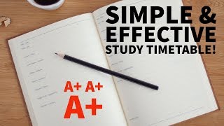 Simple Study Timetable How To [upl. by Demetrius]