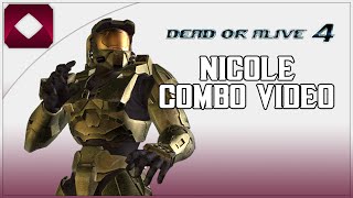 Dead or Alive 4 Nicole 458 Combo video [upl. by Aidnic]