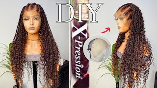 DIY PERRUQUE FULANI BRAIDS AVEC DES MÈCHES XPRESSION [upl. by Berte]