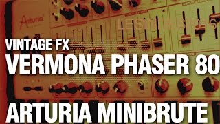 VERMONA PHASER 80  ARTURIA MINIBRUTE SE  Single Lines [upl. by Llenahc]