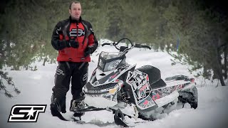 2011 Ski Doo Summit Freeride 154 800R ETEC Snowmobile Review [upl. by Shanta]